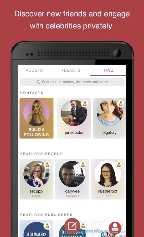 Tìm kiếm bạn bè mới trên Cyber Dust