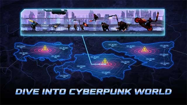 Khám phá thế giới khoa học viễn tưởng hoành tráng của Cyber Fighters for Android