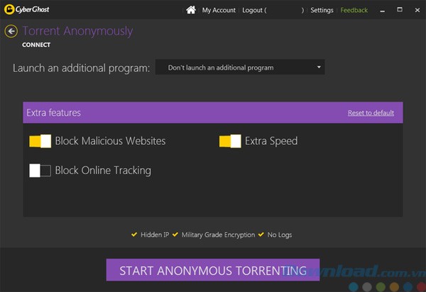 Sử dụng Torrent ẩn danh