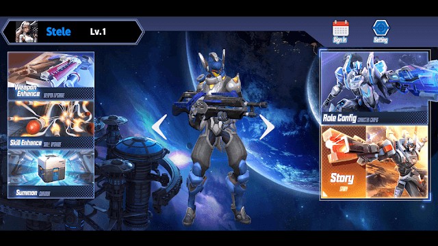 Chiến đấu cùng robot và vũ khí mạnh mẽ trong game CybeRrobotGunFight