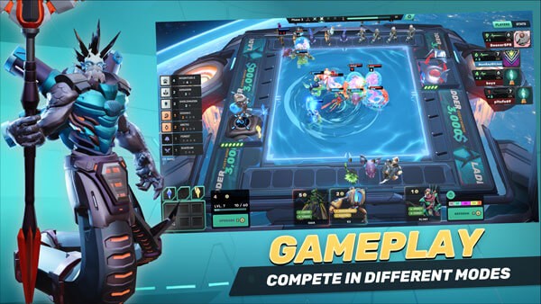 Ba chế độ chơi gồm Free Match (8 người), LITT Match (4 người) và Tournaments