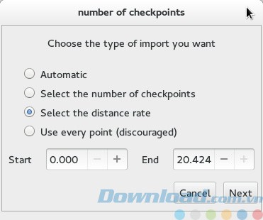 Tạo điểm checkpoint