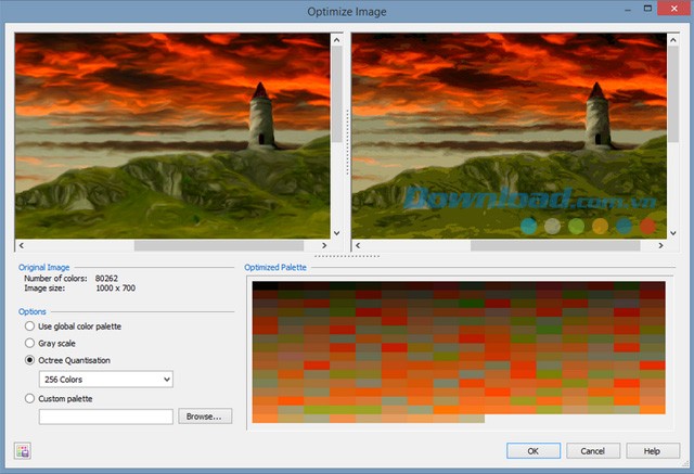 Tính năng tối ưu hóa hình ảnh
