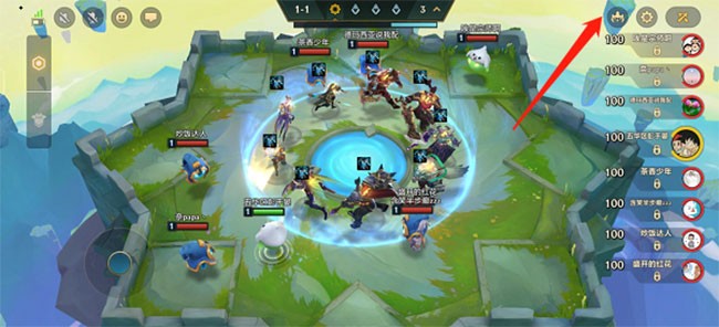 Giao diện chơi Đại Chiến Xẻng Vàng cho Android