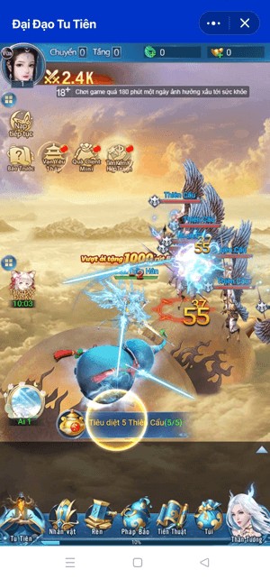 Giao diện chính của game