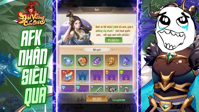 Hoạt động AFK, nhận nhiều phần quà hấp dẫn