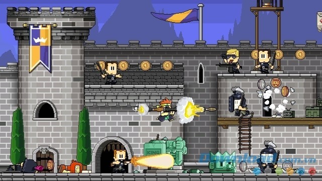 Mở khóa nhân vật và gói nâng cấp trong Dan The Man