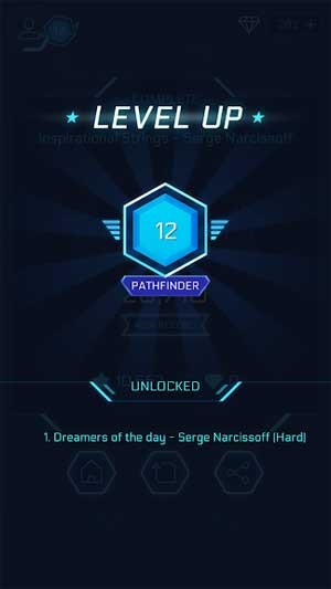 Thu thập điểm kinh nghiệm để mở khóa thêm nhiều bài hát mới