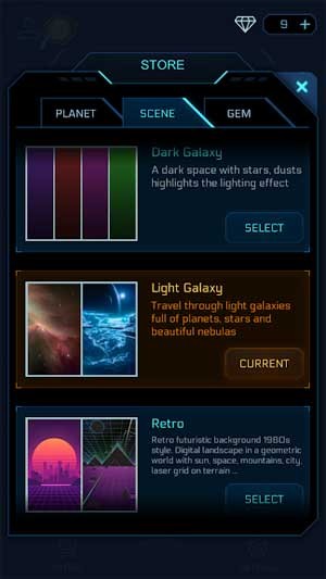 Mở khóa nhiều thiên hà mới trong Dancing Planet