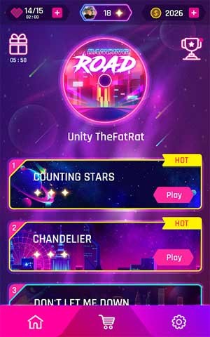 Chơi trên nền nhiều bản nhạc hot