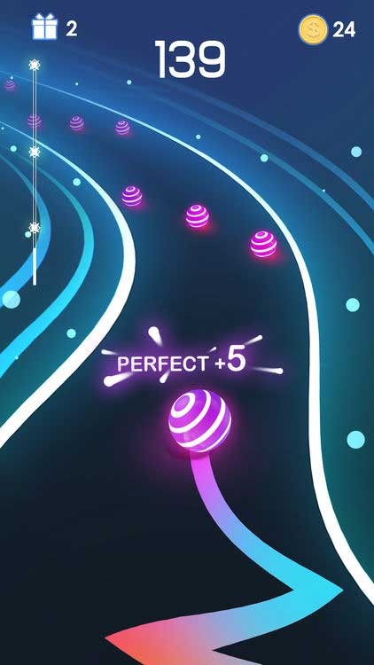 Chinh phục vô số màn chơi thách thức của Dancing Road