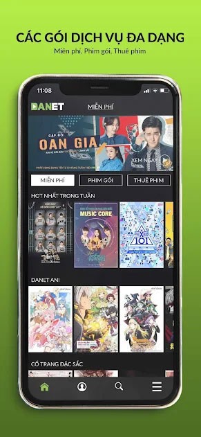 Xem phim trên Danet cho Android
