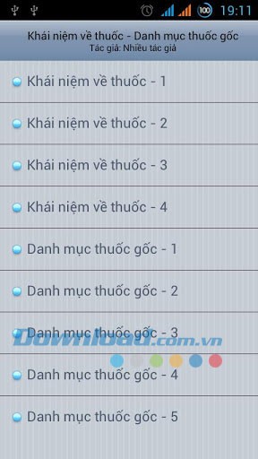 Danh mục thuốc gốc for Android