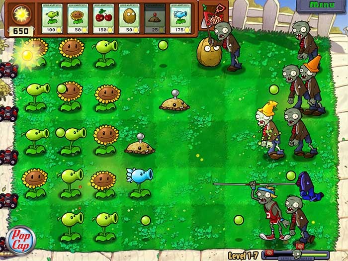 Plants vs. Zombies - Danh sách các phần game