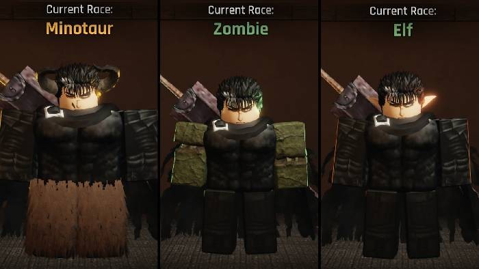 Một số Race trong Roblox The Forge