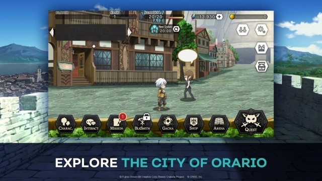 Khám phá thành phố ở Orario