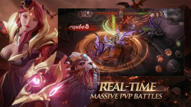 Dark Nemesis: Infinite Quest cho bạn chiến đấu PvP quy mô lớn thời gian thực