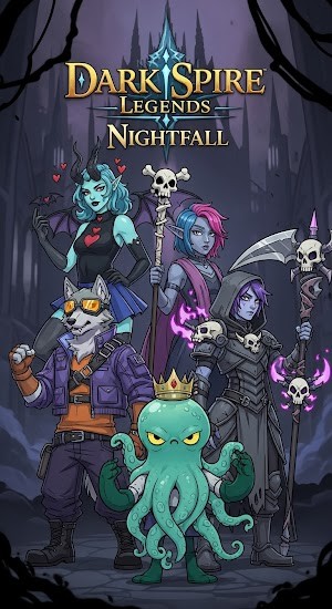 Dark Spire Legends: Nightfall là tựa game nhập vai kết hợp thủ thành sinh tồn cực kỳ hấp dẫn