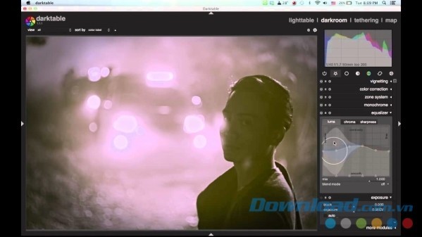 Darktable cho Mac cung cấp nhiều công cụ chỉnh sửa ảnh hữu ích