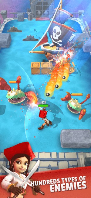 Hàng trăm thử thách đang đợi bạn trong game Dashero: Sword & Magic
