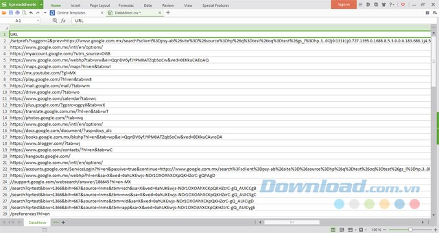 Trích xuất dữ liệu thành tập tin Excel bằng tiện ích mở rộng Data Miner