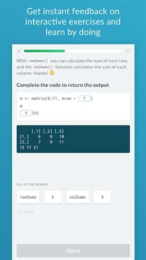 Nhận được phản hồi tự động sau khi hoàn thành các bài tập tương tác