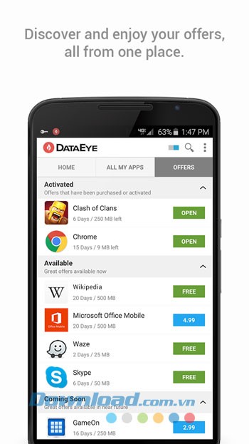 DataEye đề xuất ứng dụng tốt cho người dùng