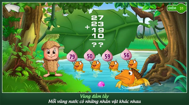 Mỗi vũng nước có nhân vật khác nhau