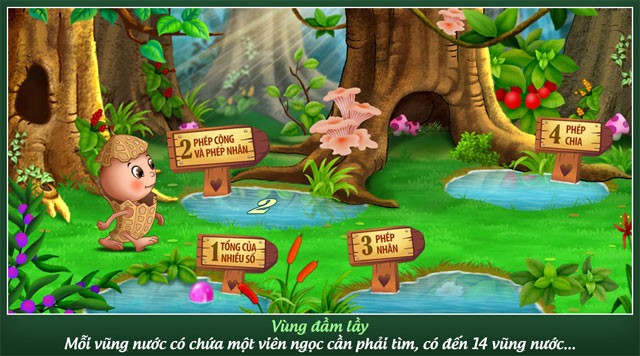 Mỗi vũng nước có chứa 1 viên ngọc