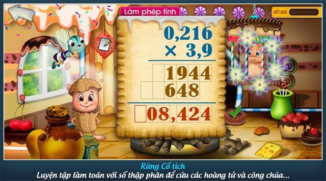 Luyện tập làm toán với số thập phân