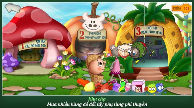 Mua hàng trong khu chợ để đổi phụ tùng