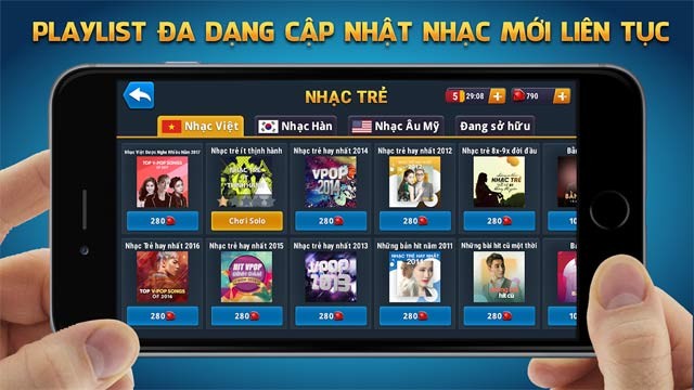 Đấu Trường Âm Nhạc cập nhật nhạc mới liên tục