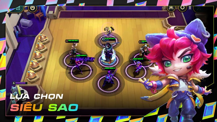Lựa chọn các siêu sao về đội hình chiến đấu