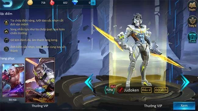 Thông tin tướng Judoken trong Đấu Trường Vinh Quang