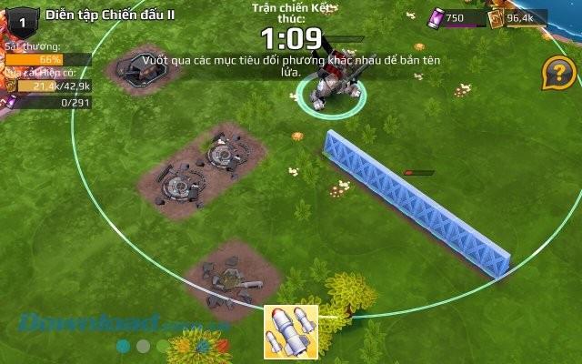 Diễn tập chiến đấu trong game Dawn of Steel