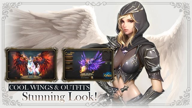 Tùy chỉnh diện mạo nhân vật với item thời trang và cánh tuyệt đẹp