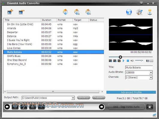 DawnArk Audio Converter