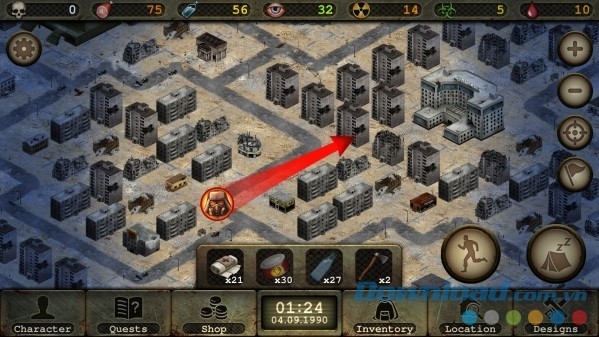 Thiết kế bản đồ siêu chi tiết của Day R Premium cho Android