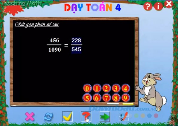 Rút gọn phân số