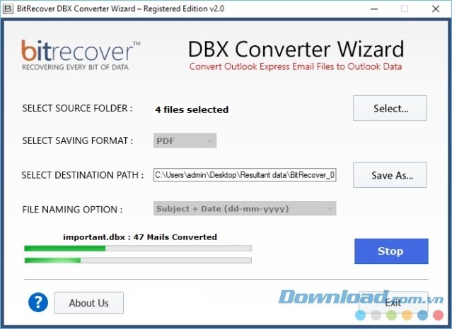 Chuyển đổi hàng loạt tập tin cùng lúc