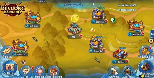 Các bản đồ trong game Đế Vương Bá Nghiệp