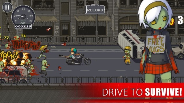 Lái xe để bảo toàn mạng sống khỏi đám zombie điên cuồng trong game Dead Ahead cho Android