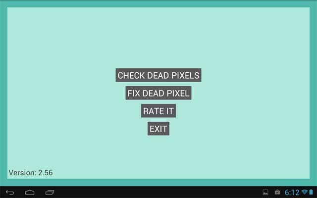 Dead Pixels Test and Fix cho Android có giao diện đơn giản và dễ sử dụng