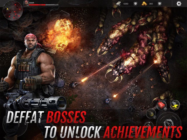 Đánh bại các con trùm để mở khóa thành tích