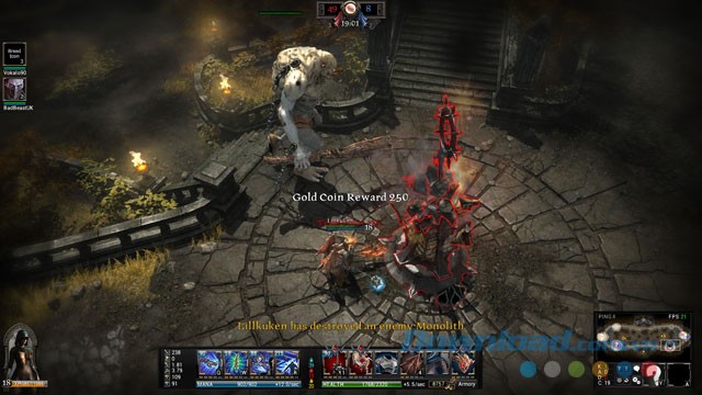 Hình ảnh 1 cuộc chiến trong game