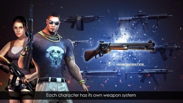 Mỗi nhân vật có một hệ thống vũ khí riêng