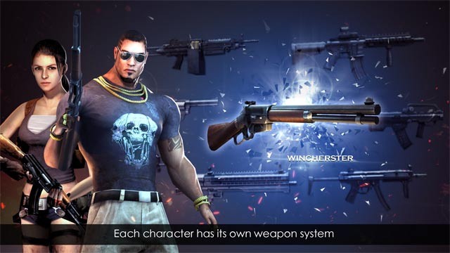 Mỗi nhân vật sở hữu hệ thống vũ khí riêng