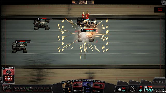 Chiến đấu không ngừng nghỉ để loại trừ đối thủ và cán đích đầu tiên trong cuộc đua Death Roads