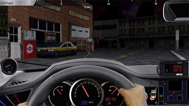 Death Taxi 3000 hoạt động như một trò chơi MS-DOS cổ điển