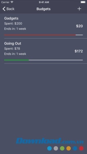 Theo dõi các khoản chi tiêu